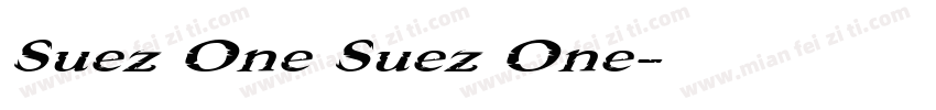 Suez One Suez One字体转换